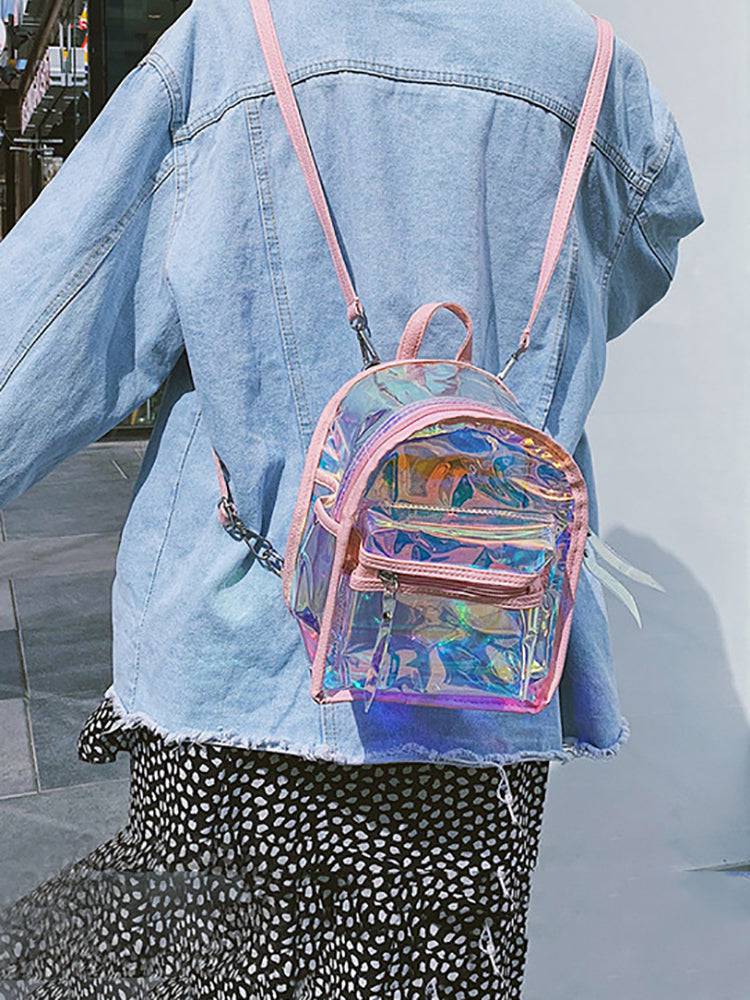 Holographic Curved Top Backpack - Image 4
