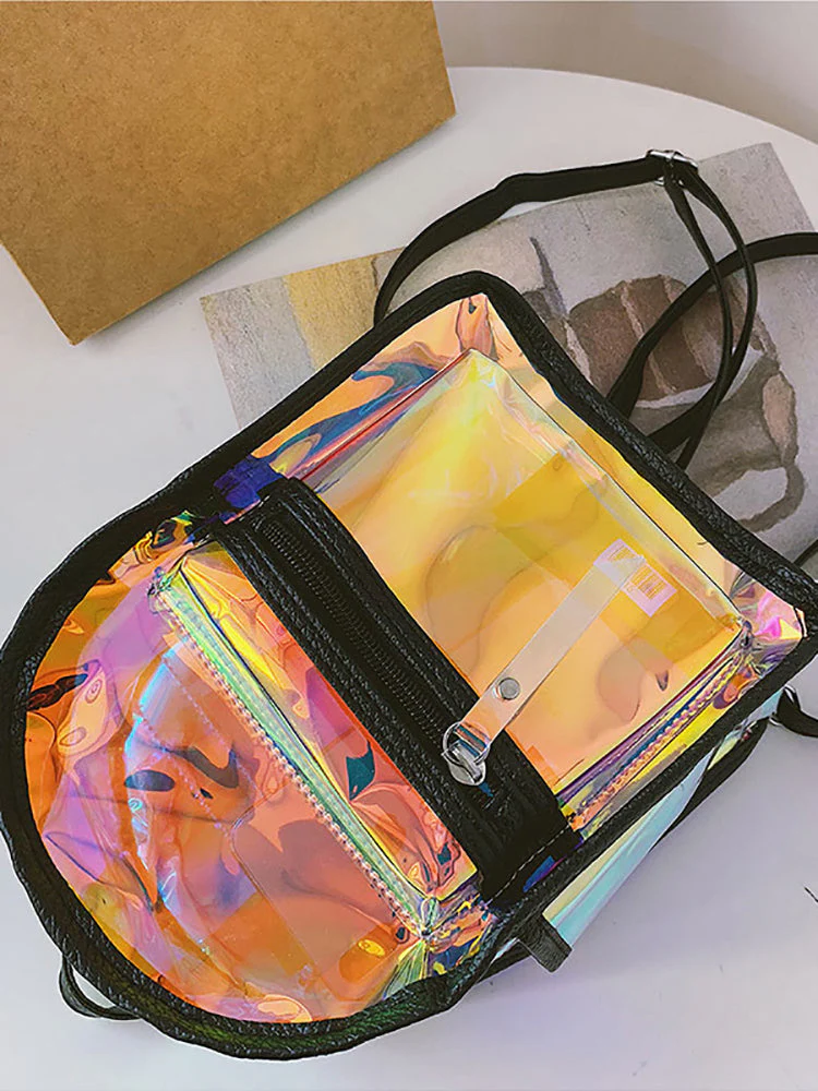 Holographic Curved Top Backpack - Image 6