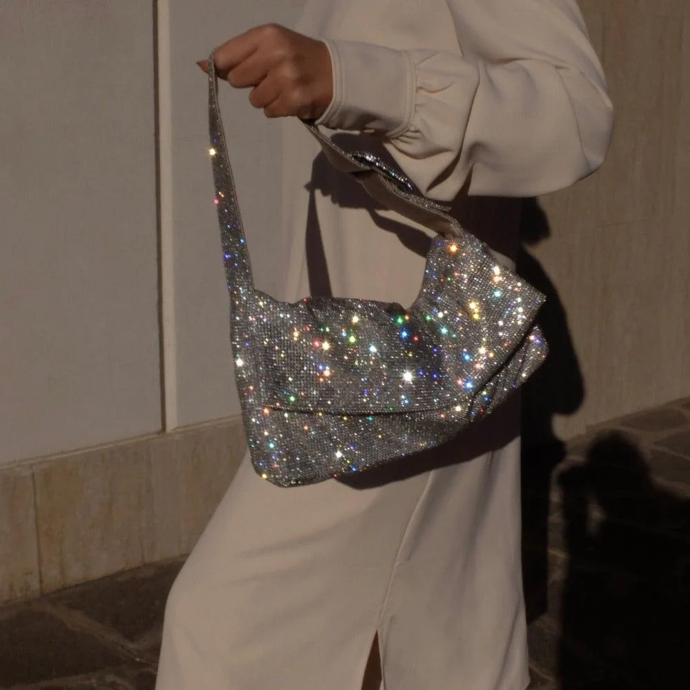 Hot Insight Crystal Rhinestone Shoulder Bag - Image 3