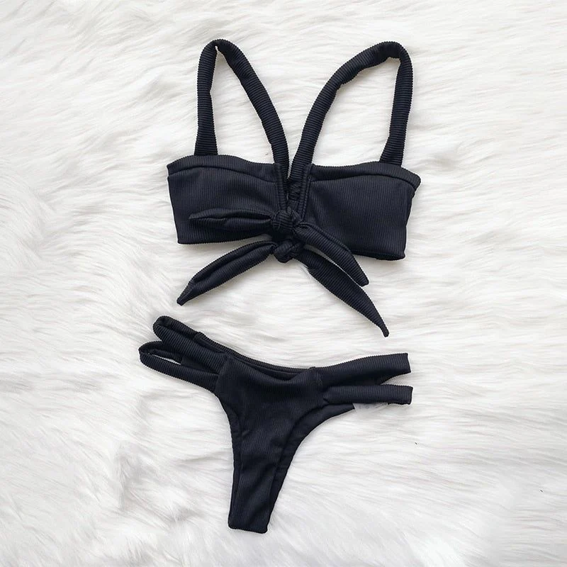 Irena Ribbed Cut Out Two-Piece Bikini - Image 14