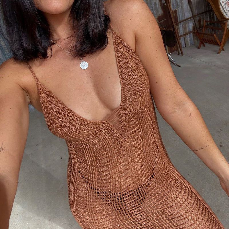 Iris Mesh Cover-Up Maxi Dress - Image 4