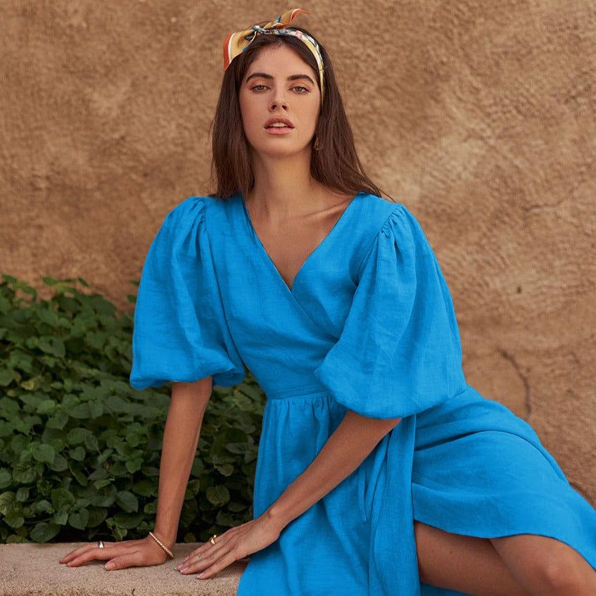 It'S Me Not You Puff Sleeve Midi Dress - Image 6