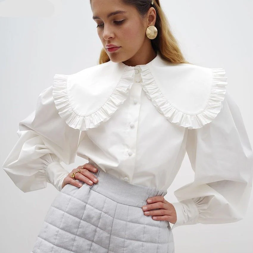 It'S Showtime Oversized Collar Blouse - Image 2