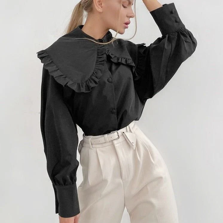 It'S Showtime Oversized Collar Blouse - Image 5