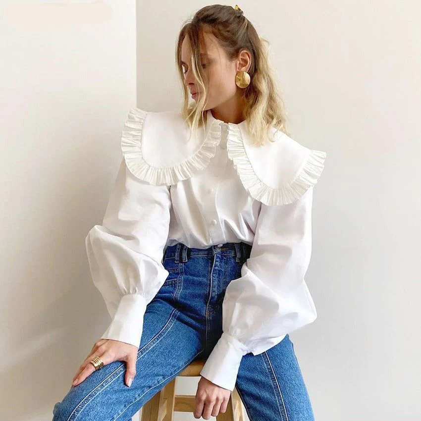 It'S Showtime Oversized Collar Blouse - Image 6