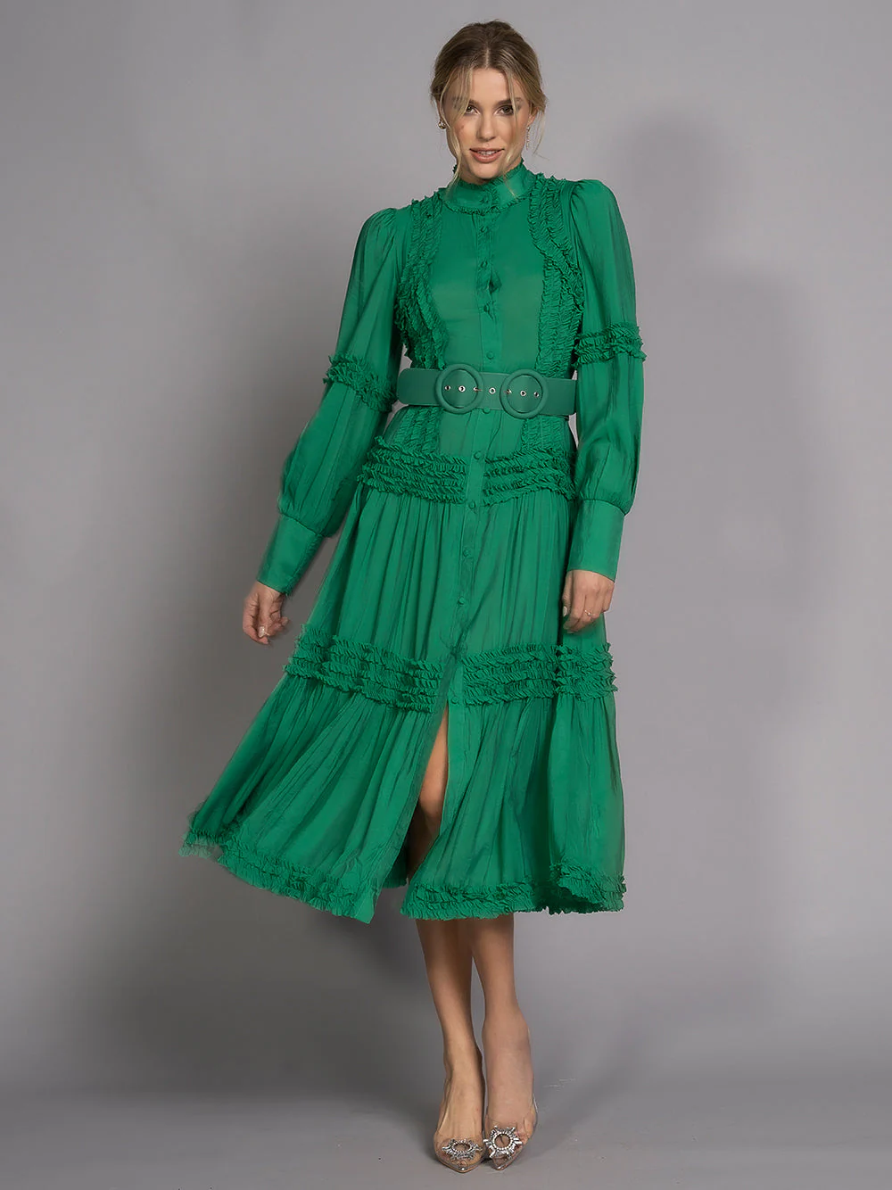 JADE Maxi Dress in Green - Image 4