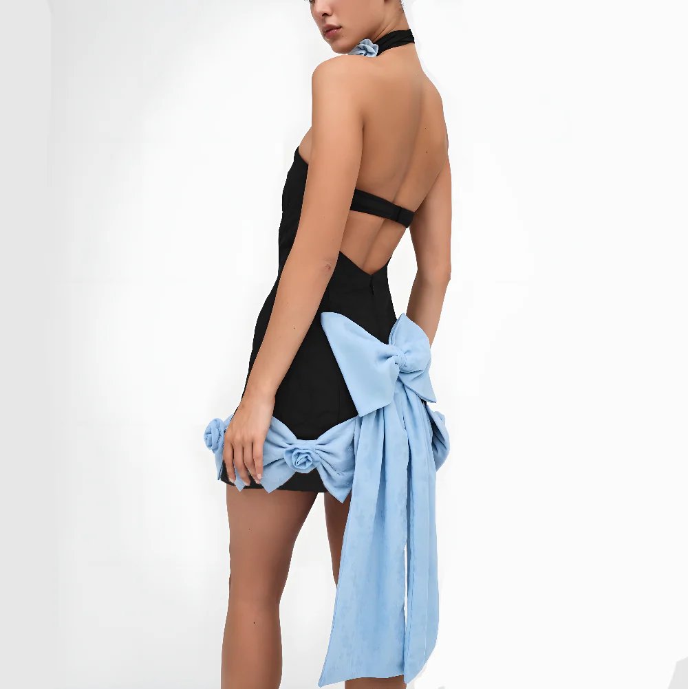 Journey Commencing Strapless Bow Mini Dress - Image 2