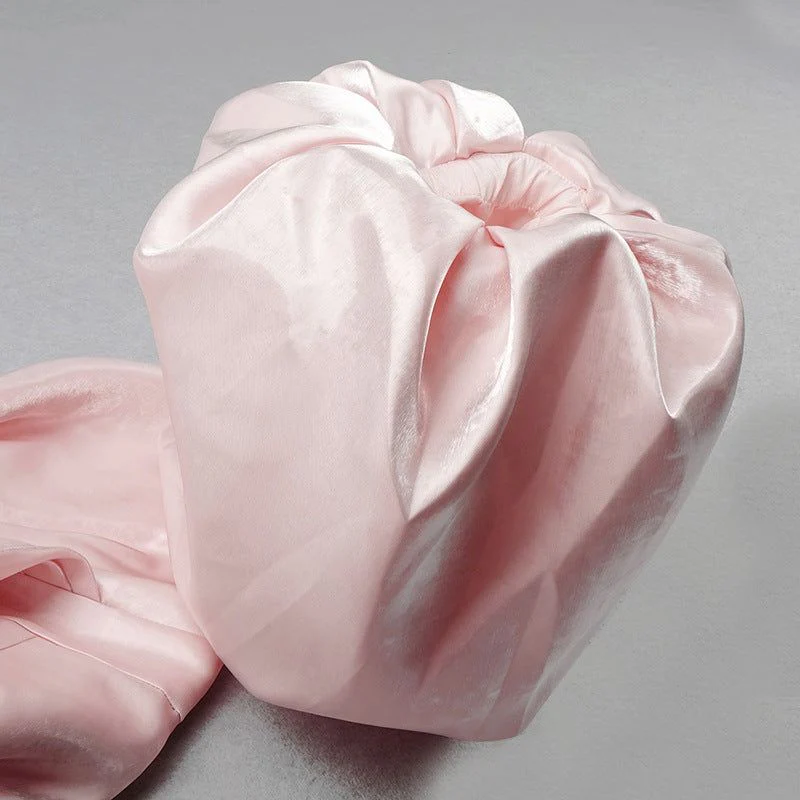 Kaitlyn Puff Sleeve Satin Midi Dress - Image 11