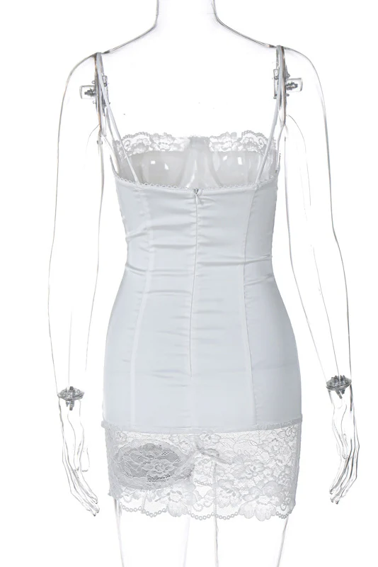 Kapri Lace Ruffle Corset Dress - Image 11
