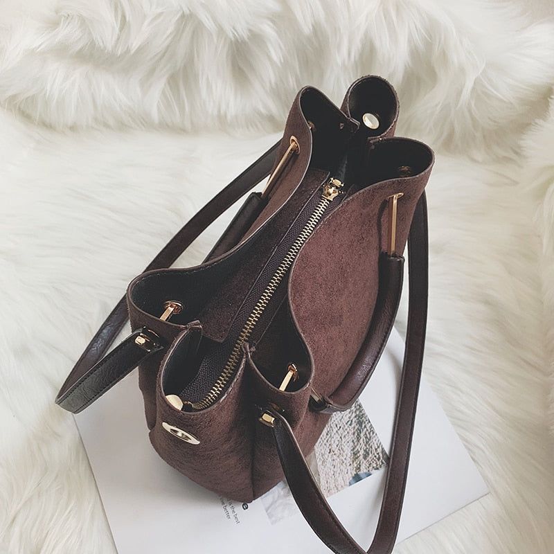 Kavaya Suede Shoulder Bag - Image 8