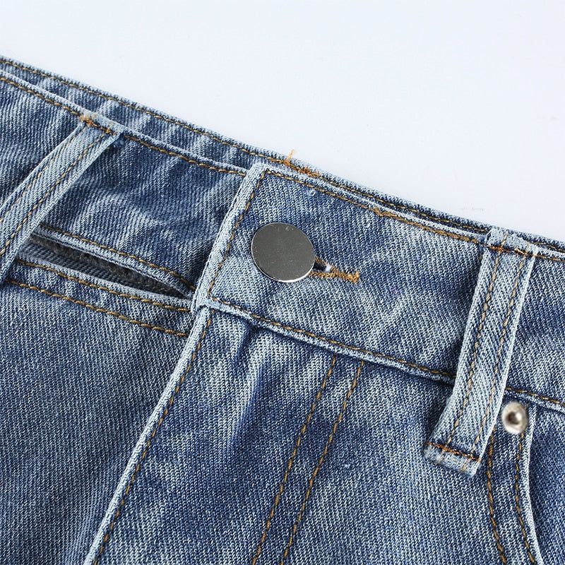 Kendall Denim Casual High Waist Mini Skirt - Image 9