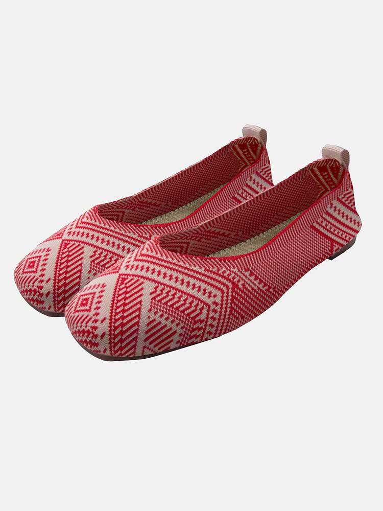 Knit Comfort Flats Shoes - Image 2