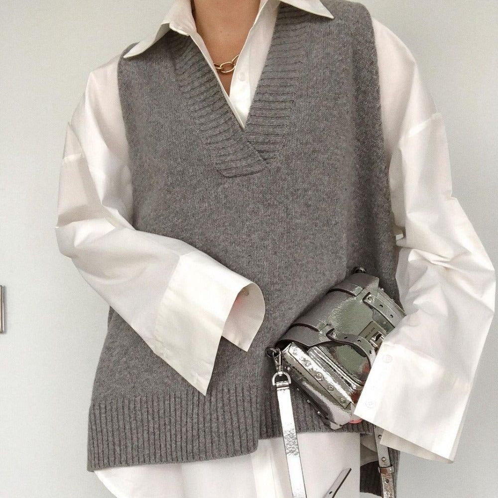 Lana Oversized Knitted Vest - Image 4