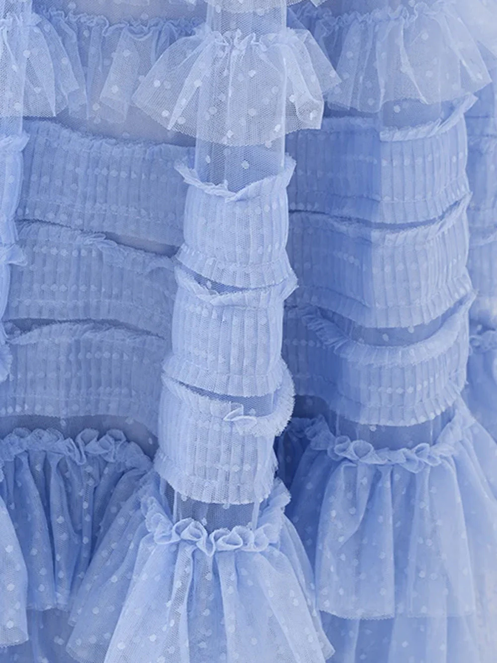 LANTE Ruffle Dress in Arctic Blue - Image 8