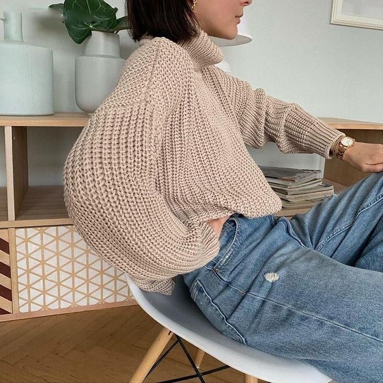 Léane Turtleneck Knitted Sweater - Image 4