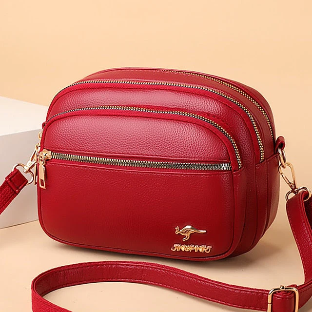 Leather Bag Dome Crossbody Shoulder PU - Image 11