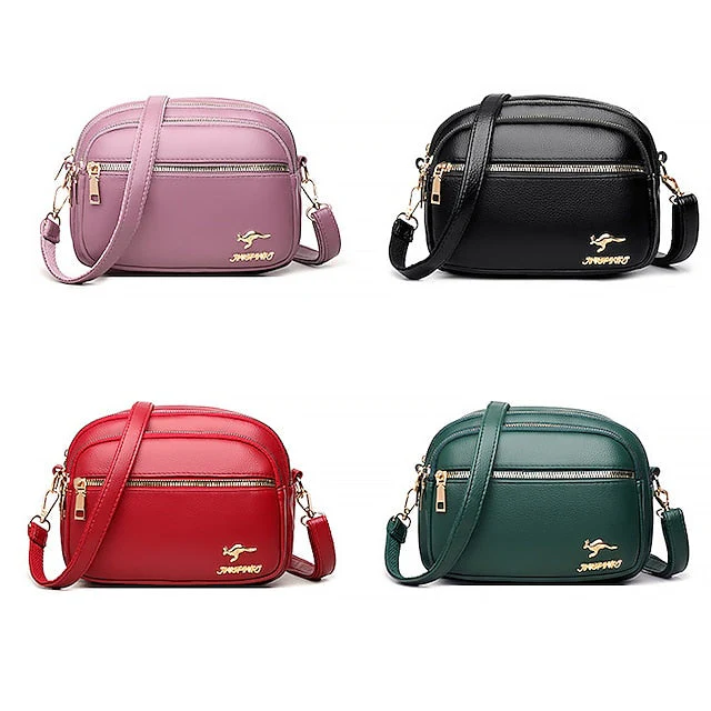 Leather Bag Dome Crossbody Shoulder PU - Image 9