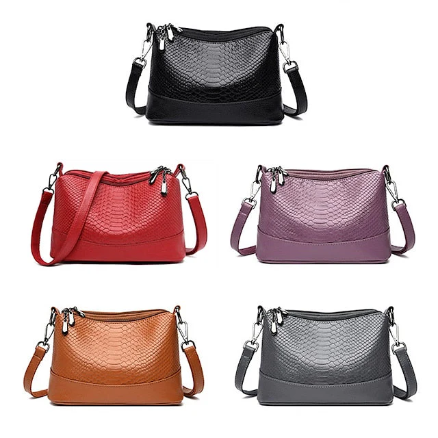 Leather Hobo Crossbody Bag Shoulder PU - Image 13