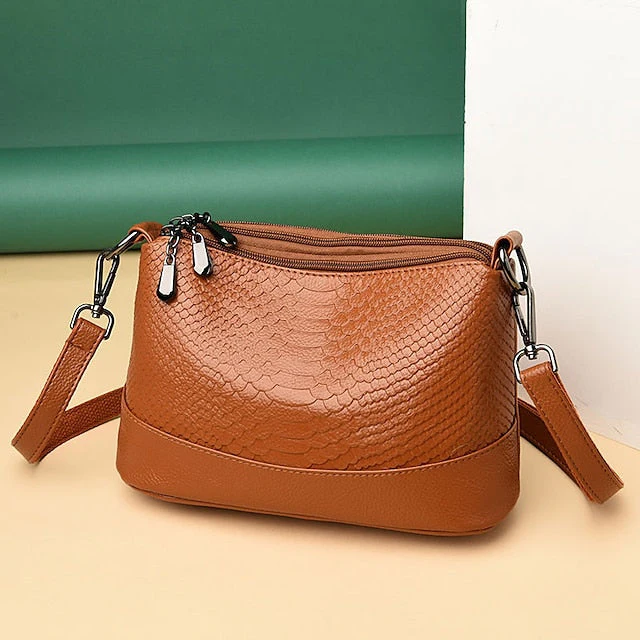 Leather Hobo Crossbody Bag Shoulder PU - Image 4