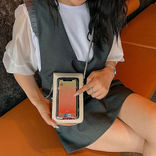 Leather Phone Bag Daily PU Mobile Crossbody - Image 9