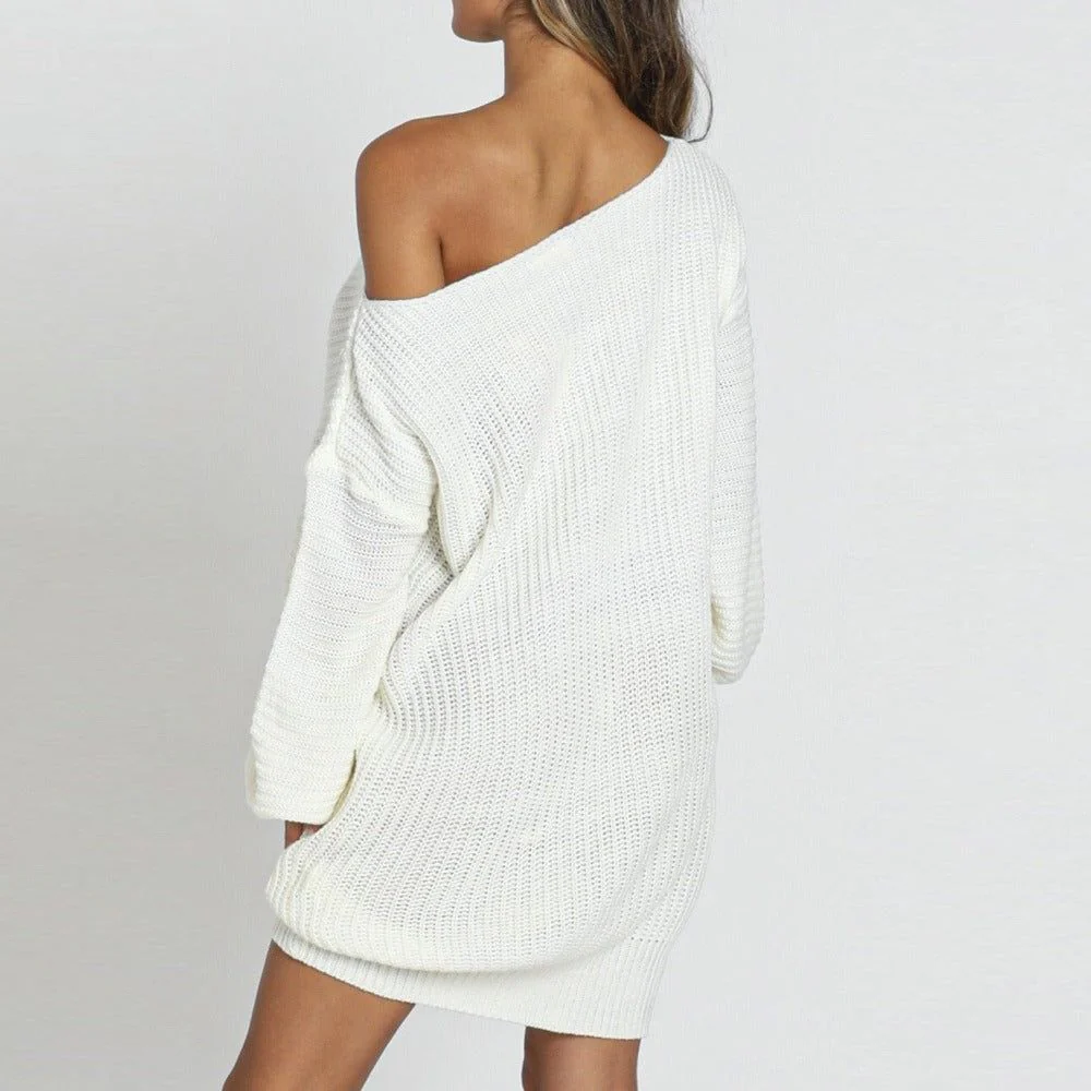 Lene One Shoulder Knitted Mini Dress - Image 4