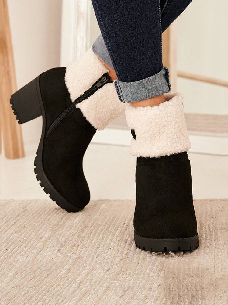 Leopard Chunky Heel Boots - Image 7