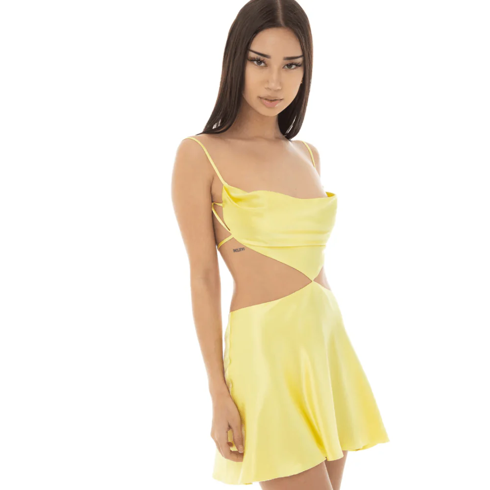 Love Land Satin Summer Mini Dress - Image 9