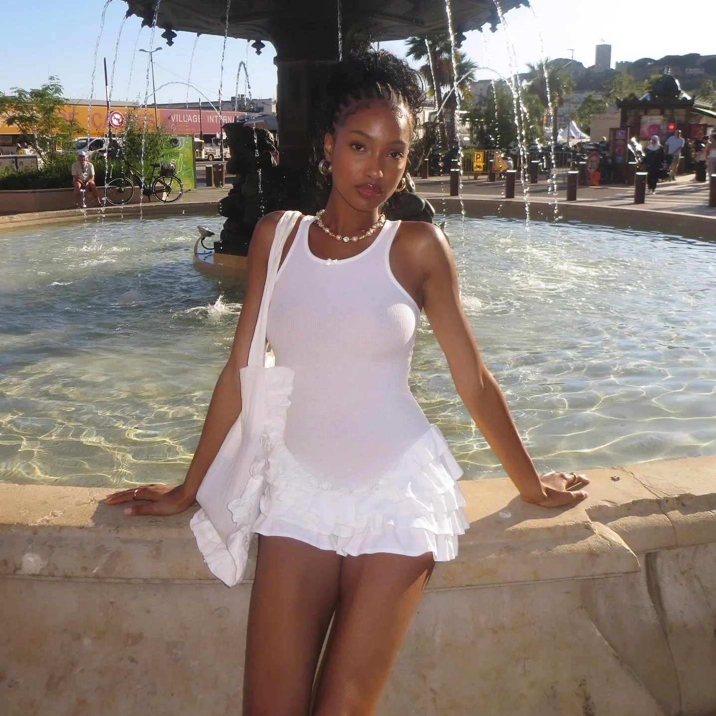 Lovely Perfection Frill Tank Mini Dress - Image 11