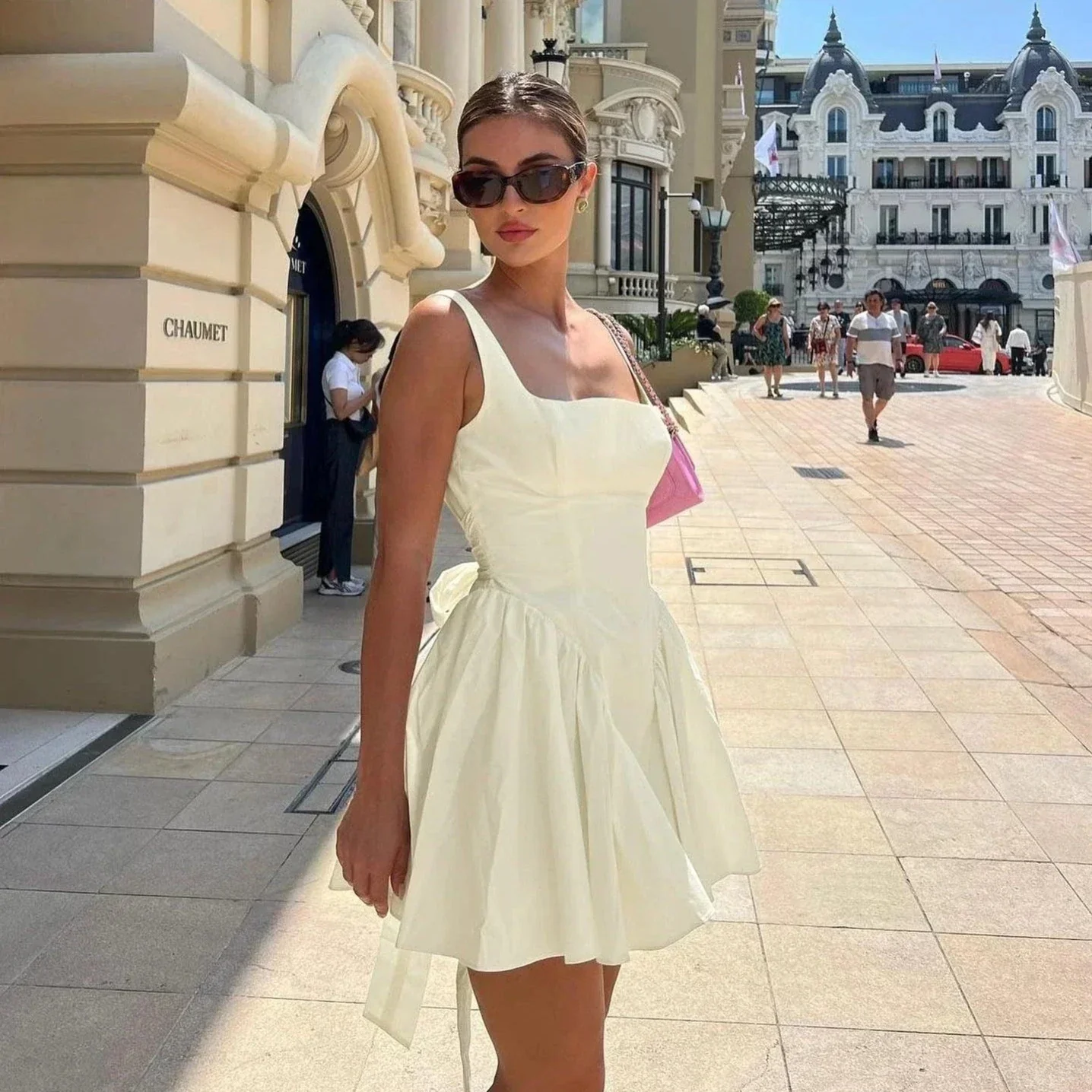Love's Delight Oversized Bow Mini Dress - Image 10