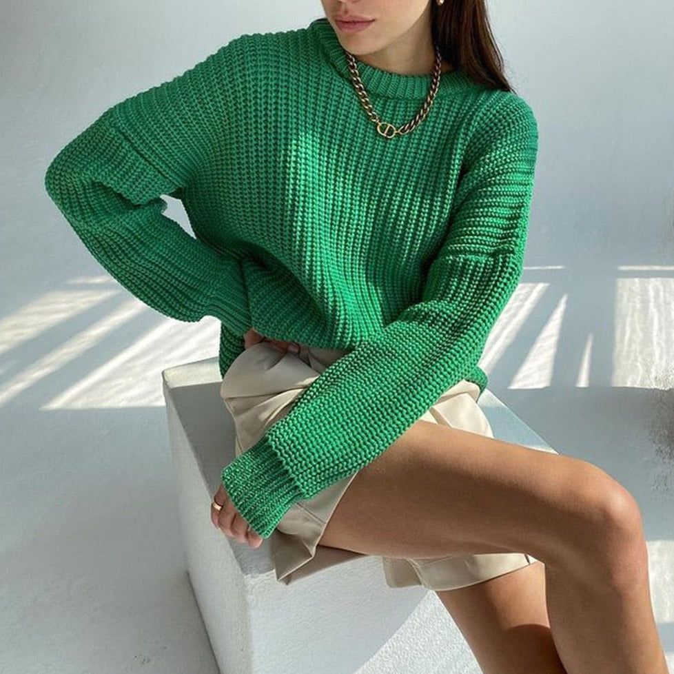 Made In Paradise Thickened Oversized Knitted Sweater - Image 10