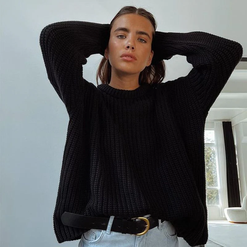Made In Paradise Thickened Oversized Knitted Sweater - Image 12