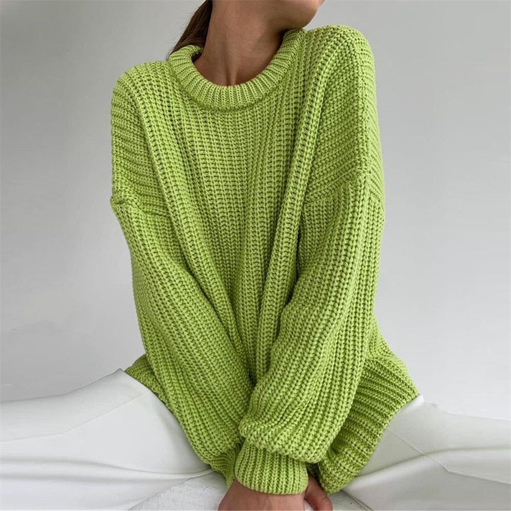 Made In Paradise Thickened Oversized Knitted Sweater - Image 4