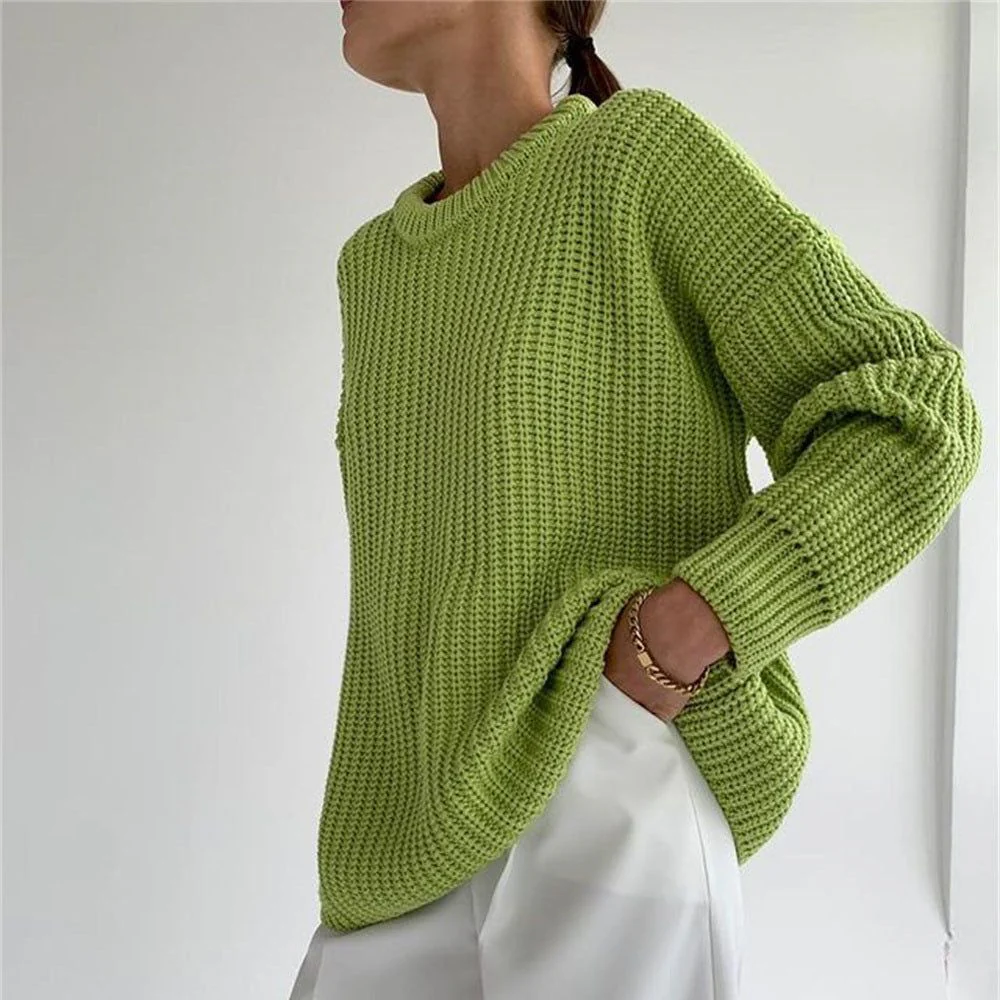 Made In Paradise Thickened Oversized Knitted Sweater - Image 5