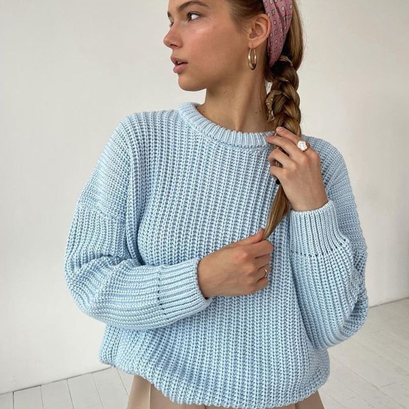 Made In Paradise Thickened Oversized Knitted Sweater - Image 6