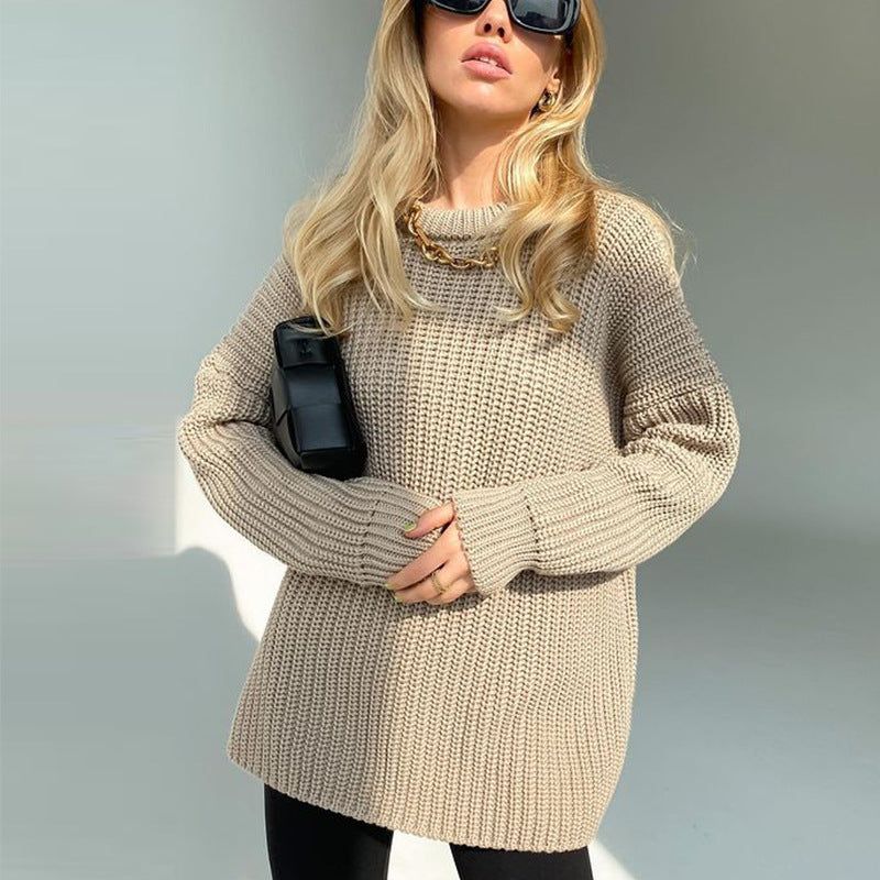 Made In Paradise Thickened Oversized Knitted Sweater - Image 9