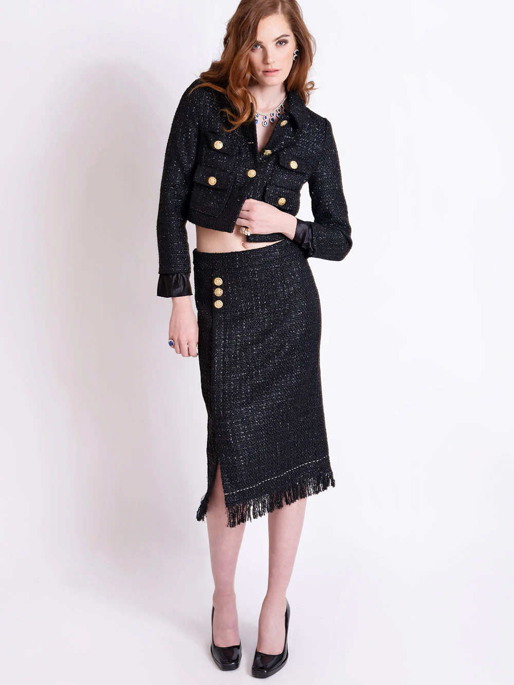 MADISON Tweed Jacket & Skirt Set - Image 3