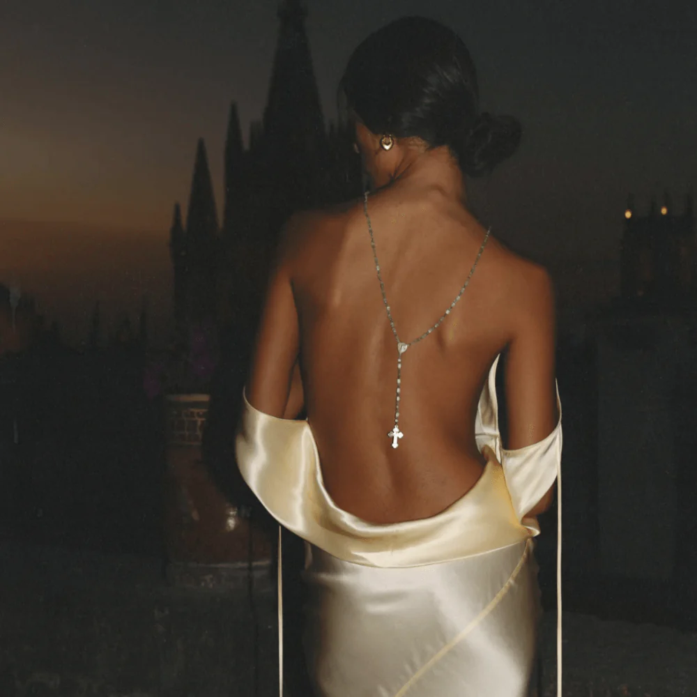 Main Event Entrance Plunging Back Cowl Maxi Dress - Image 3