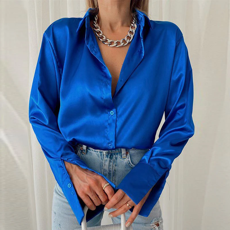 Majestic Girl Satin Blouse - Image 5