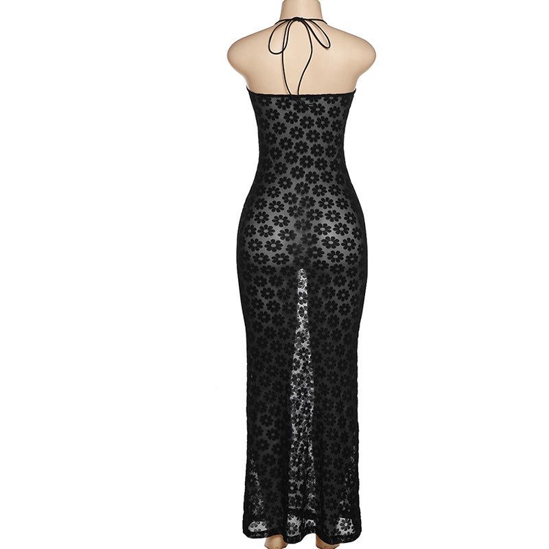 Make My Night Mesh Daisy Printed Maxi Dress - Image 8
