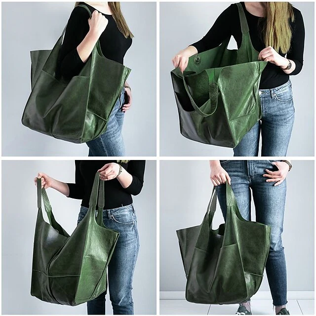 Men's PU Party Leather Bag Shoulder Handbag - Image 9