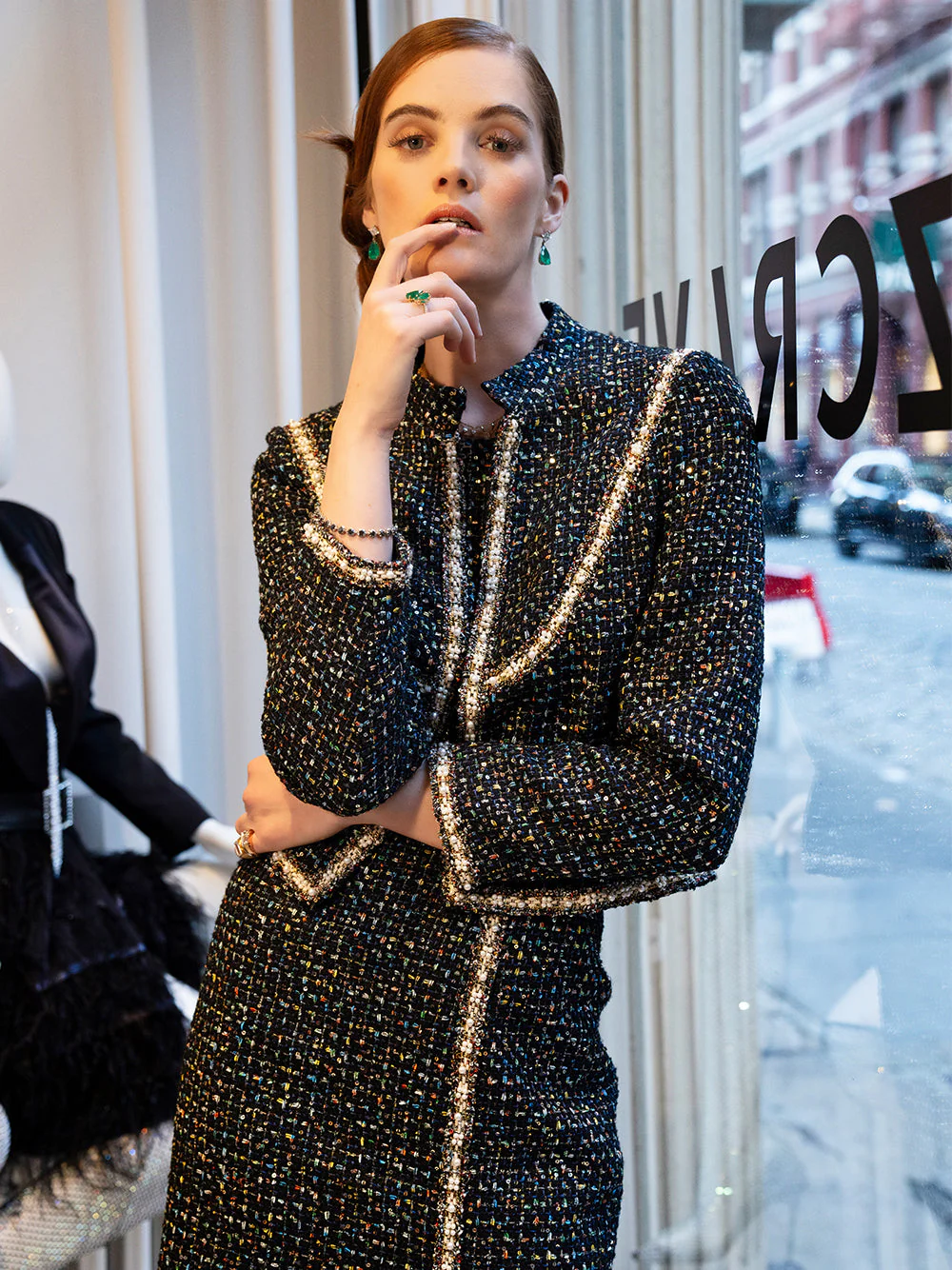 MERCER Tweed Jacket & Skirt Set - Image 13