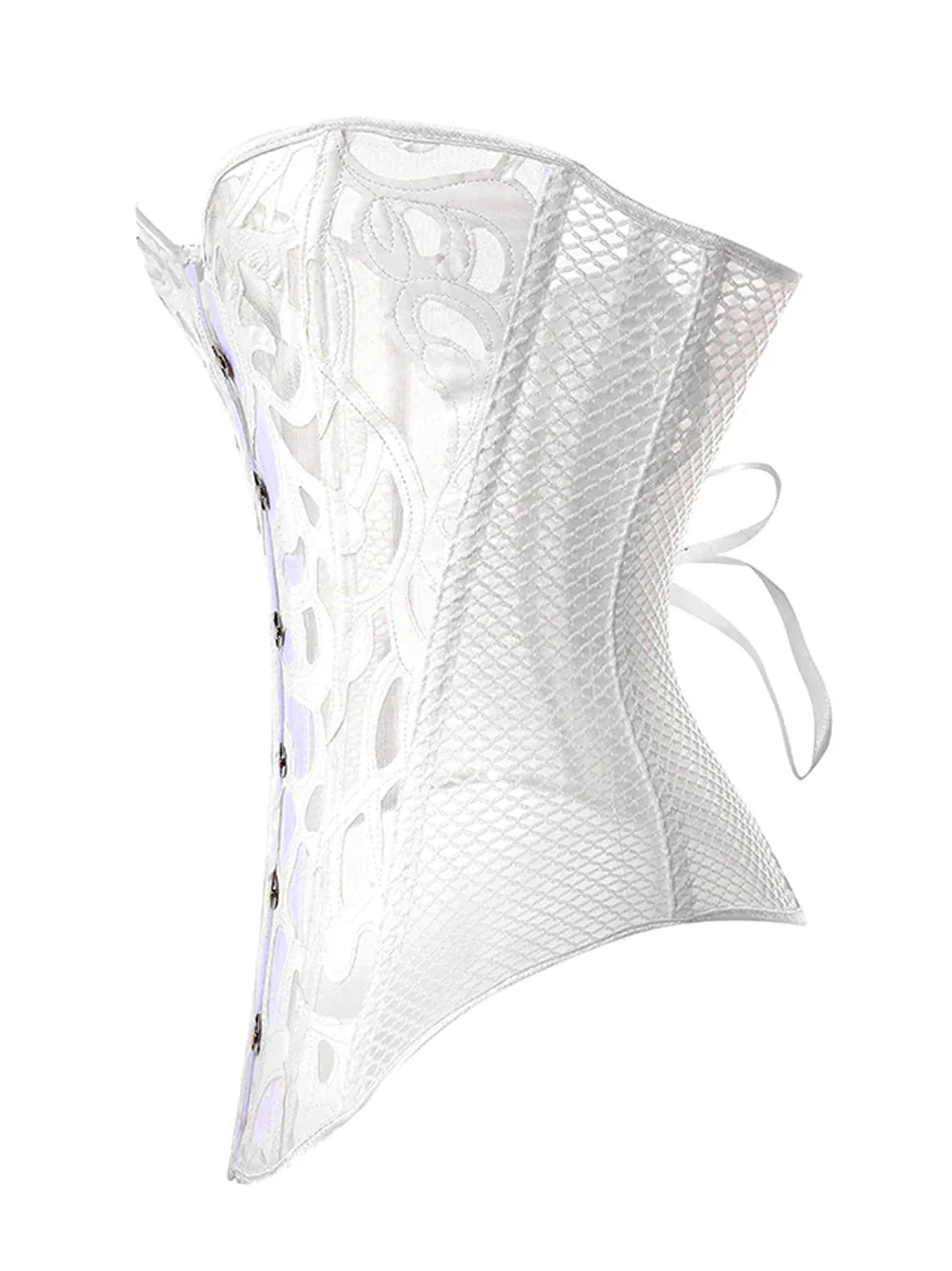 Mesh Corset in White - Image 10