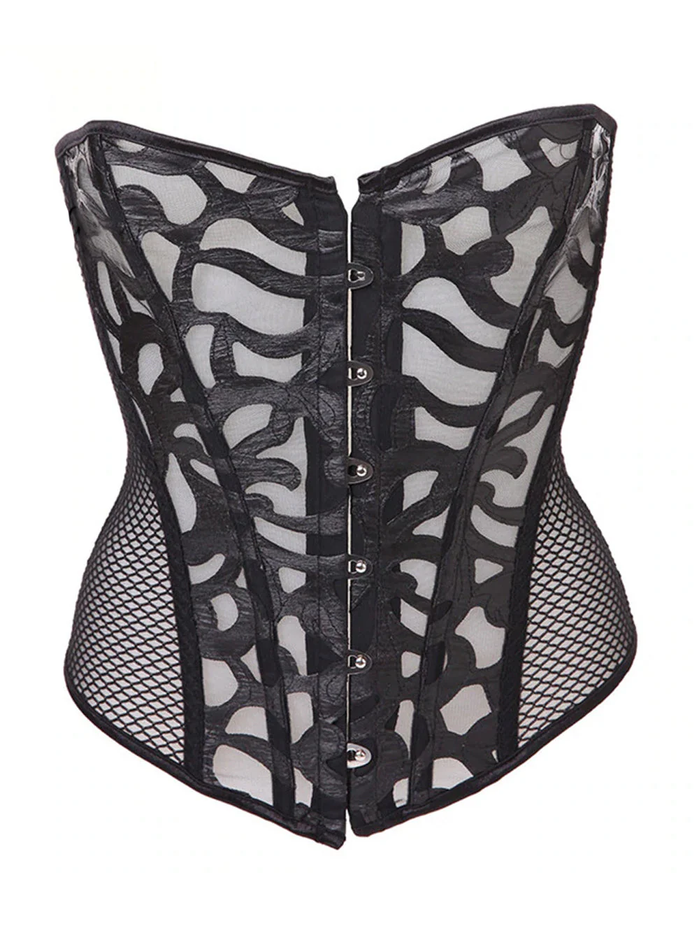 Mesh Corset in White - Image 16