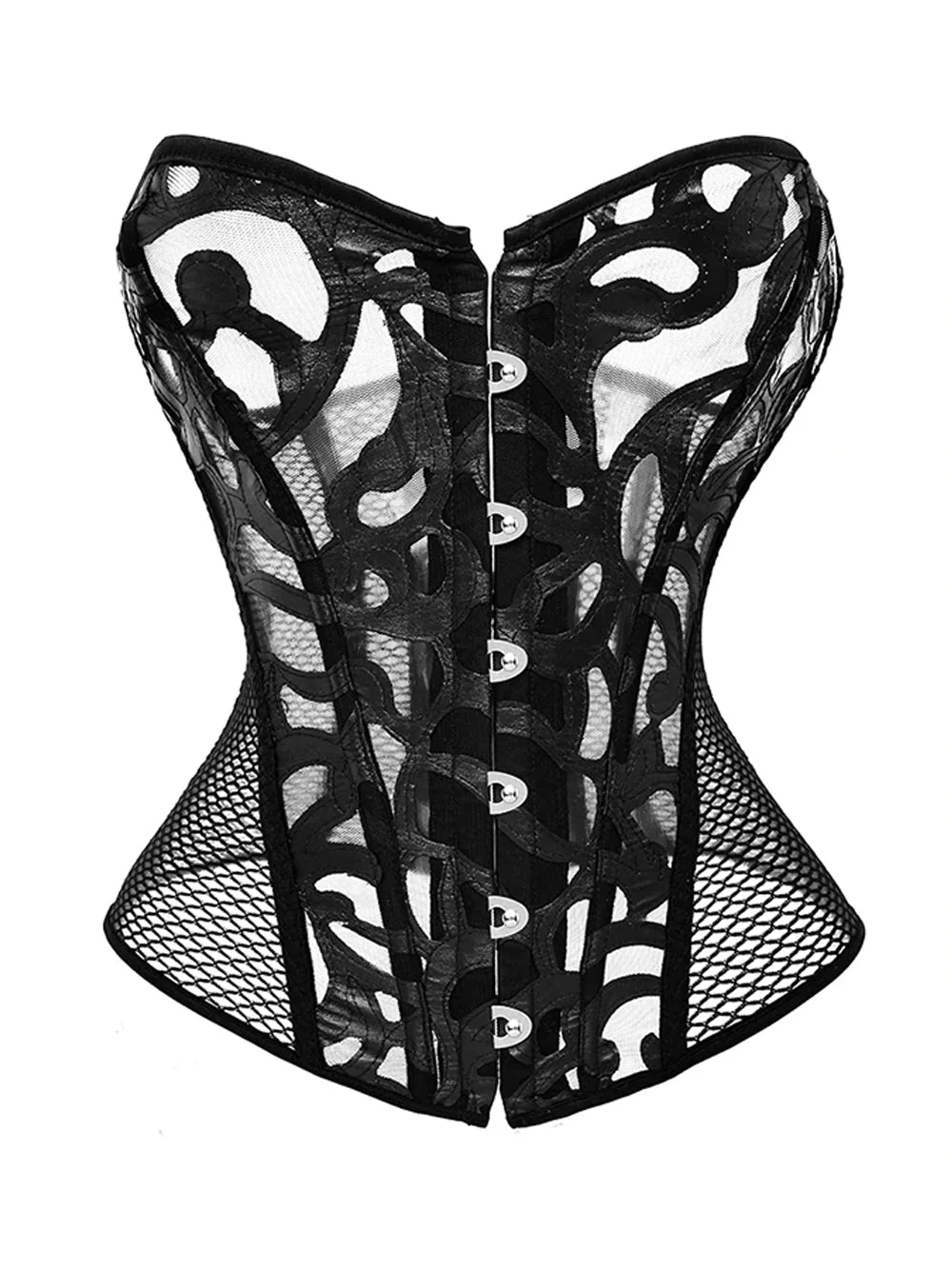 Mesh Corset in White - Image 6