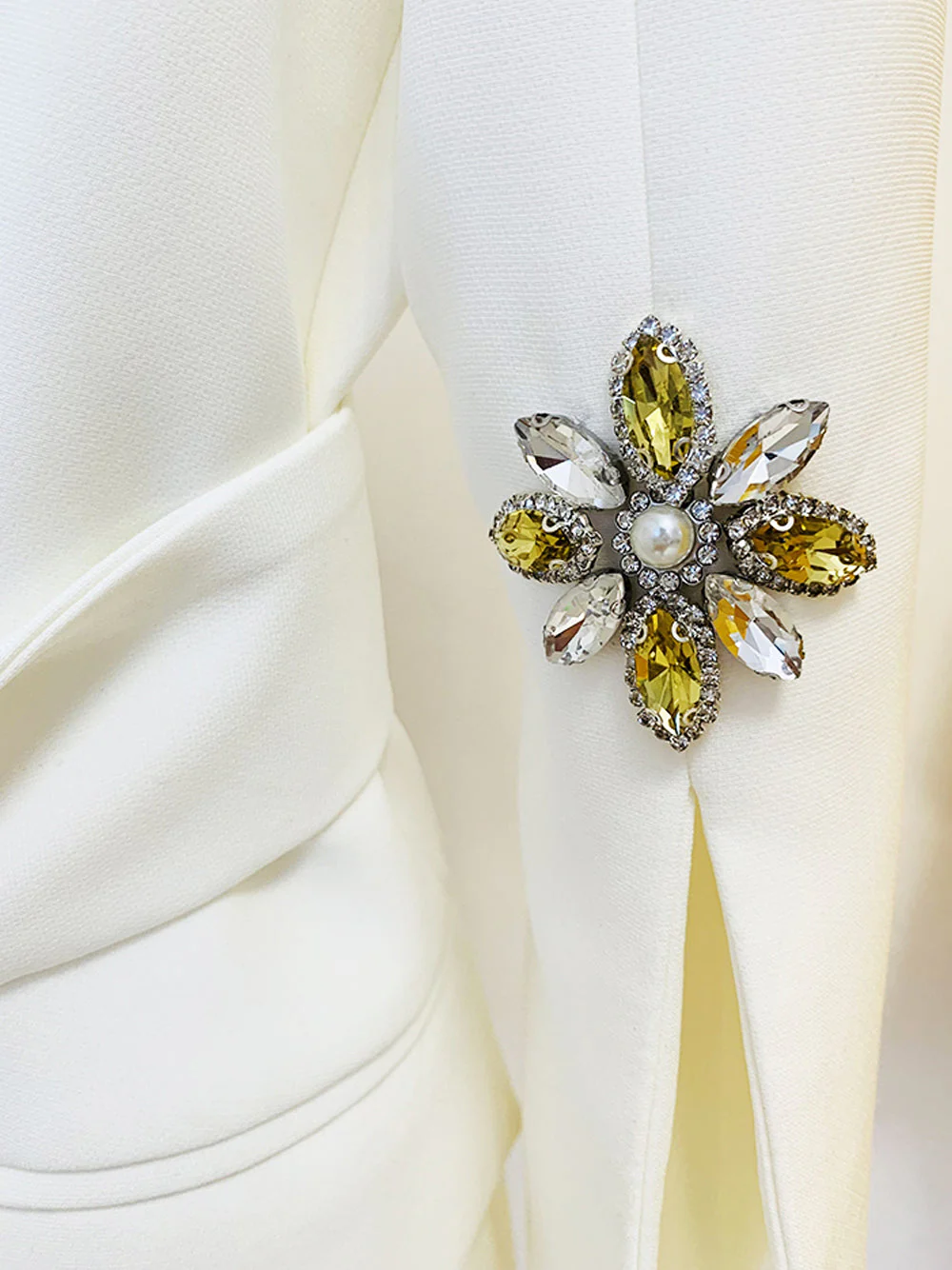 MICHA Rhinestone Belted Blazer - Image 8