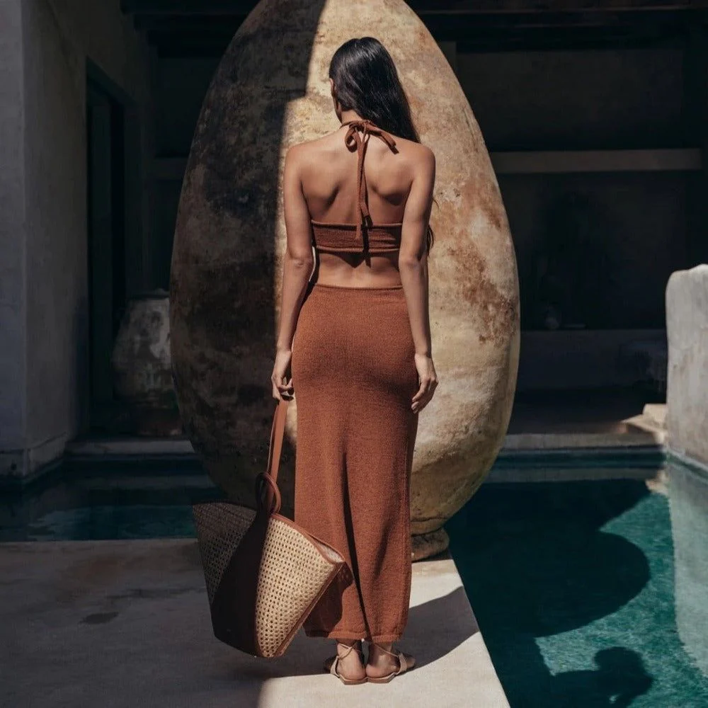 Mixing It Up Twist Knit Midi Dress - Image 8
