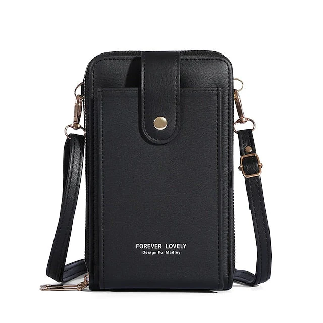 Mobile Phone PU Bag Shoulder Crossbody - Image 17