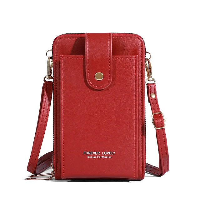 Mobile Phone PU Bag Shoulder Crossbody - Image 5