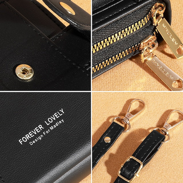Mobile Phone PU Bag Shoulder Crossbody - Image 8