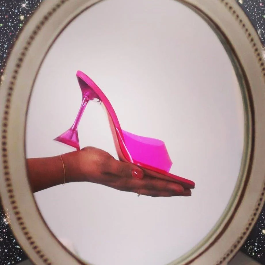 Moonchild Perspex Square Toe Heeled Sandals - Image 8